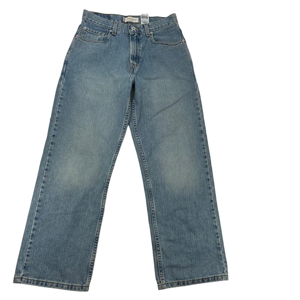 Levi's 569 Loose Straight Jeans Light Wash Blue Boys 14 Reg Fits Women 28 Skater